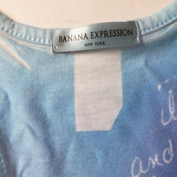 Banana Expression Las Vegas Print Razor Back Top - Picture 5 of 7